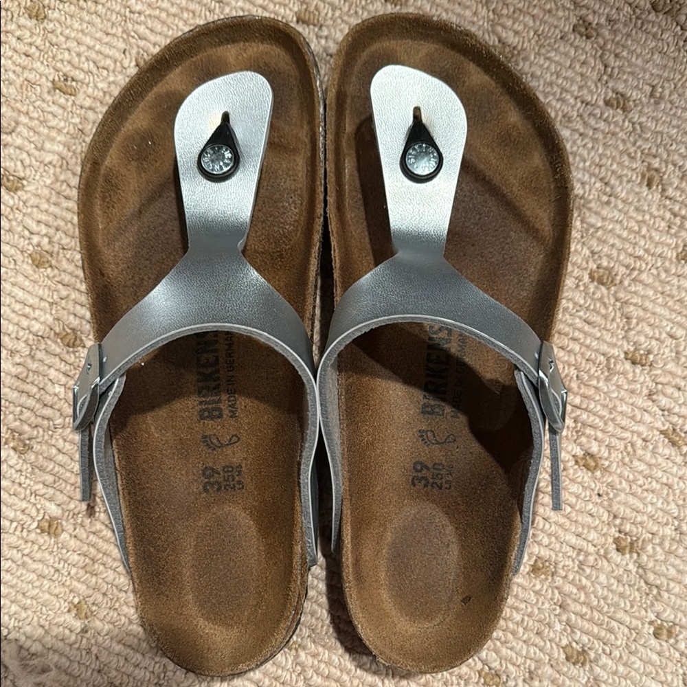 Birkenstock Silver Sandals